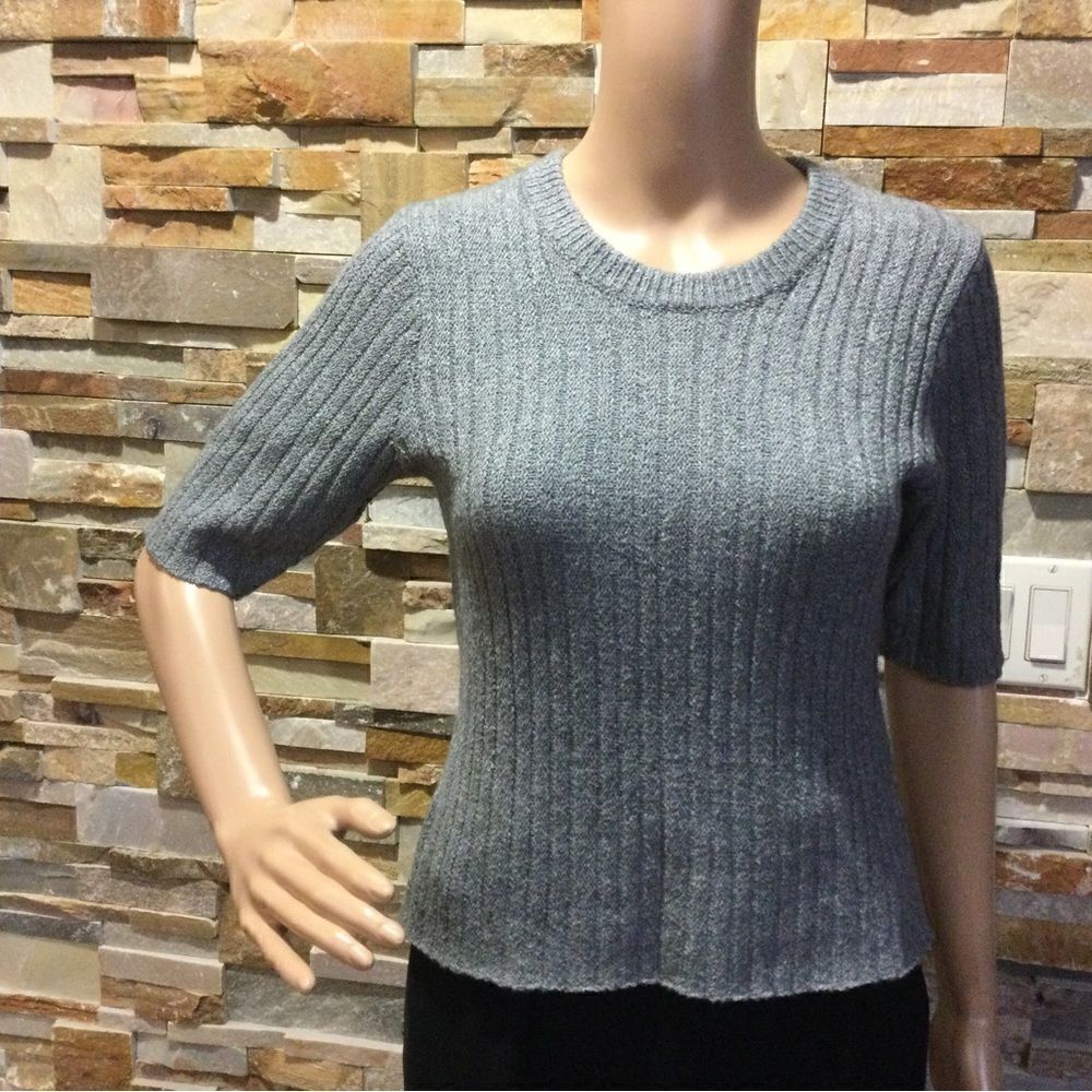 NAADAM Knit Crew neck Three-Quarter Sleeve Sweater